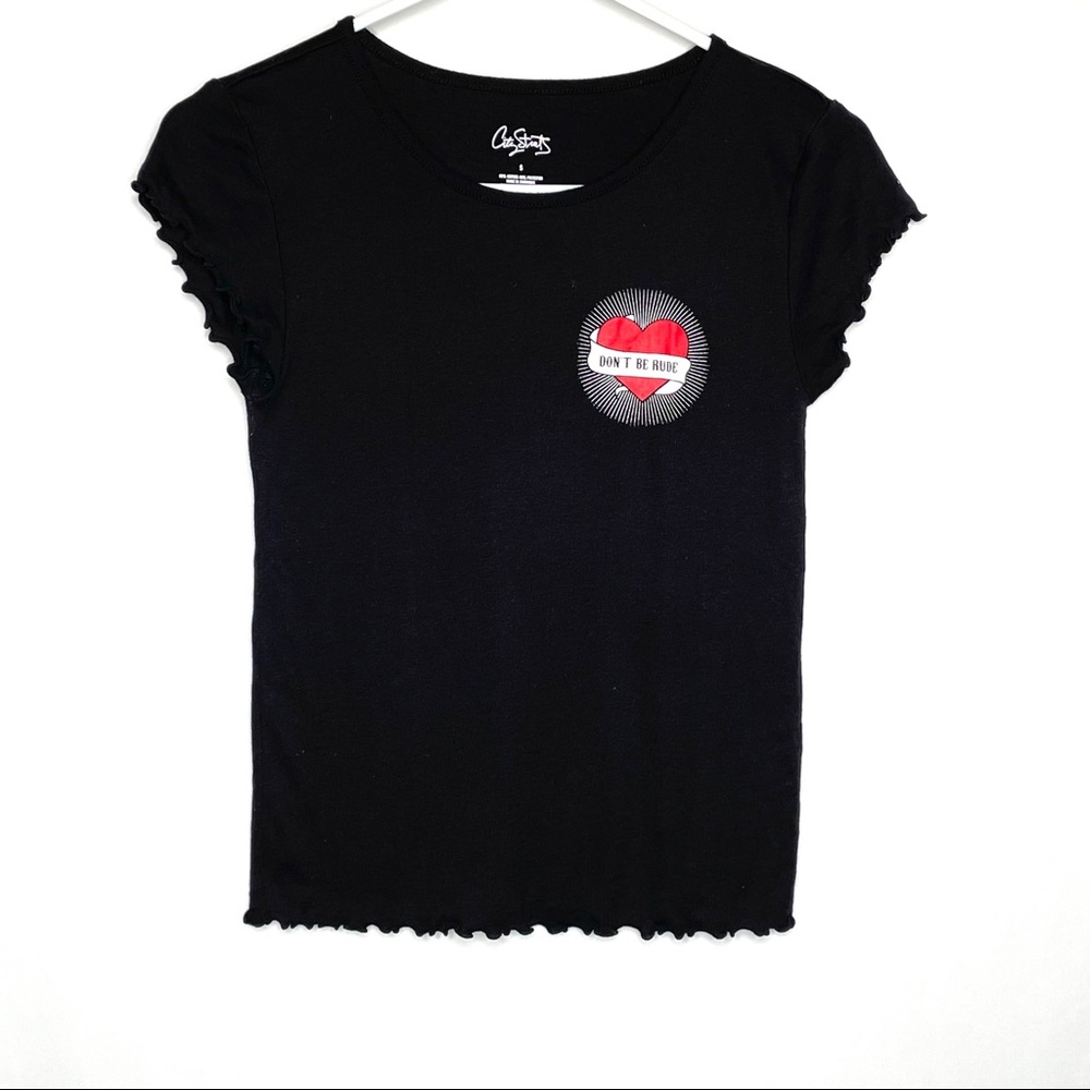 *City Streets* Sm Black Top “Don’t Be Rude” Decal